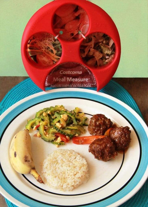 AussieSuperStore Homeware Supplies Meal measure Portion Control Plate (20.5*5.5cm) Meal measure Portion Control Plate | Weight loss Meal Control Cookware CBMEALMEASURE